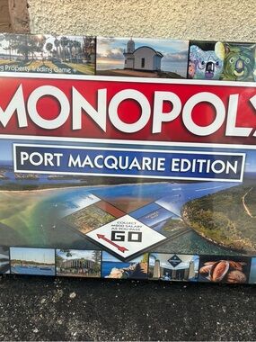 Monopoly Port Macquarie Edition Board Game - Red & Blue Box